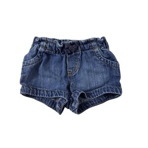 Old Navy Baby Denim Jean Shorts Elastic Waist Blue 18-24‎ Months